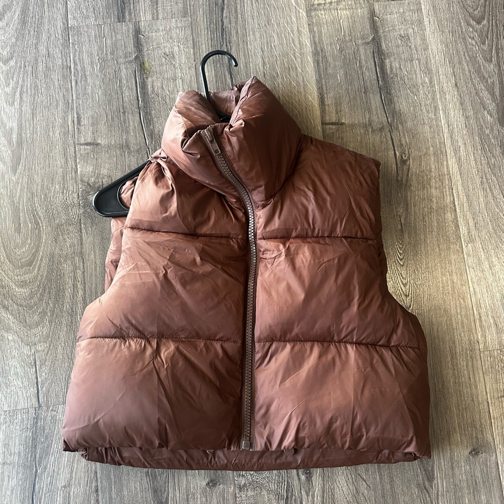 Brown Puffer Vest